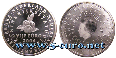 5 Euro Niederlande 2004 50 Jahre statut des Königreichs der Niederlande